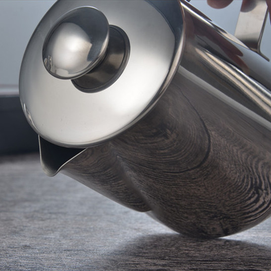 Stainless steel pointed mouth pull flower cup Milk foam cup Fancy coffee pull flower cylinder with scale milk cylinder 600ml 350ml