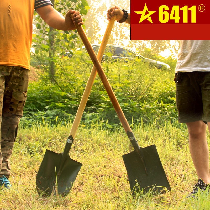 6411 original large pointed shovel flat head shovel rescue shovel gardening tree planting shovel engineer shovel large shovel shovel