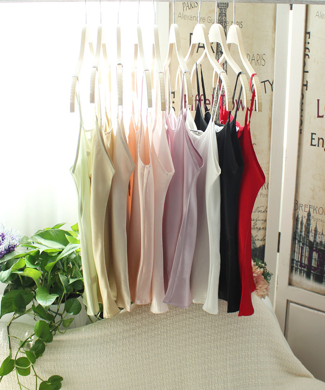 With Quality Inspection Report, Versatile Base Layer Plain Crepe Satin Silk Camisole, 100% Mulberry Silk, Smooth and Silky Silk Tank Top With Quality Inspection Report, Versatile Base Layer Plain Crepe Satin Silk Camisole, 100% Mulberry Silk, Smooth and Silky Silk Tank Top