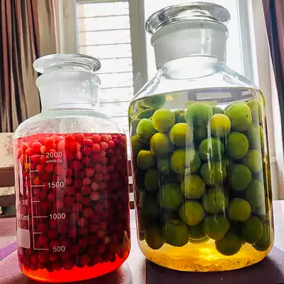 Sealed container wine cans home thickened High Borosilicate sparkling wine special glass bottle wine altar with faucet empty bottle 5kg