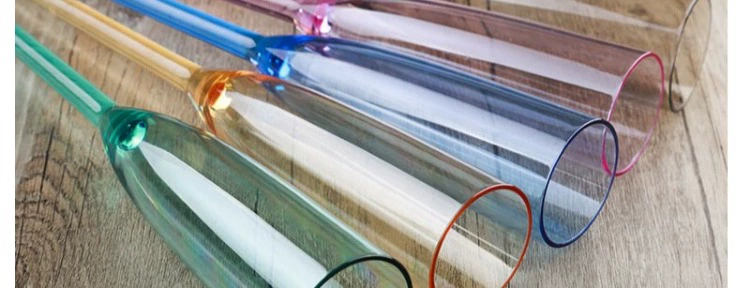 Nhựa acrylic sáng tạo cốc bãi biển ly cocktail sâm banh thủy tinh màu đỏ rượu vang thủy tinh KTV thanh rượu đặt