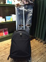 New product Tiable back-can pull double shoulder backpack universal wheel removable shopping pull bag ultra light waterproof business den case