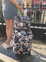 New Pint Pull Rod Backpack Travel Bag Ultra Light Waterproof Boarding Suitcase Men And Women Tourist Removable Foldable Primary and secondary bag