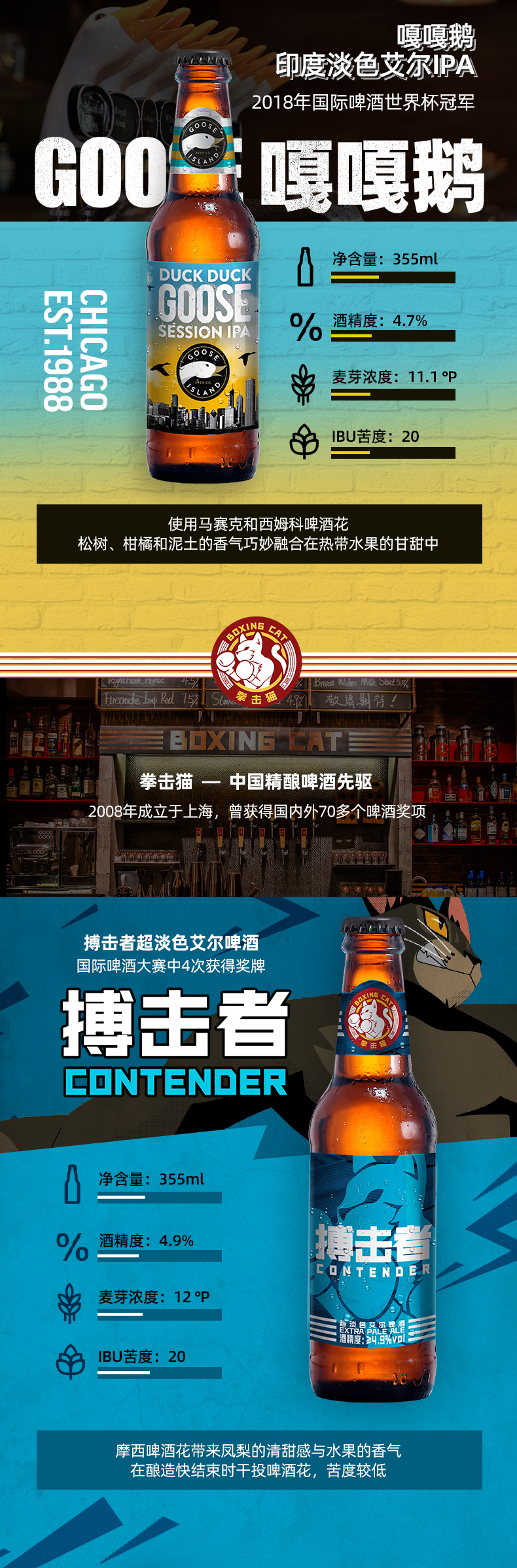 百威英博 GOOSE ISLAND 入门级精酿啤酒组合 355ml*12瓶 图4