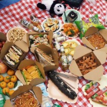 Picnic Disposable Kraft Aperitiv Box Takeaway Packaging Lunchbox Rectangular Fast Food Lunch Box Takeaway Packing Box