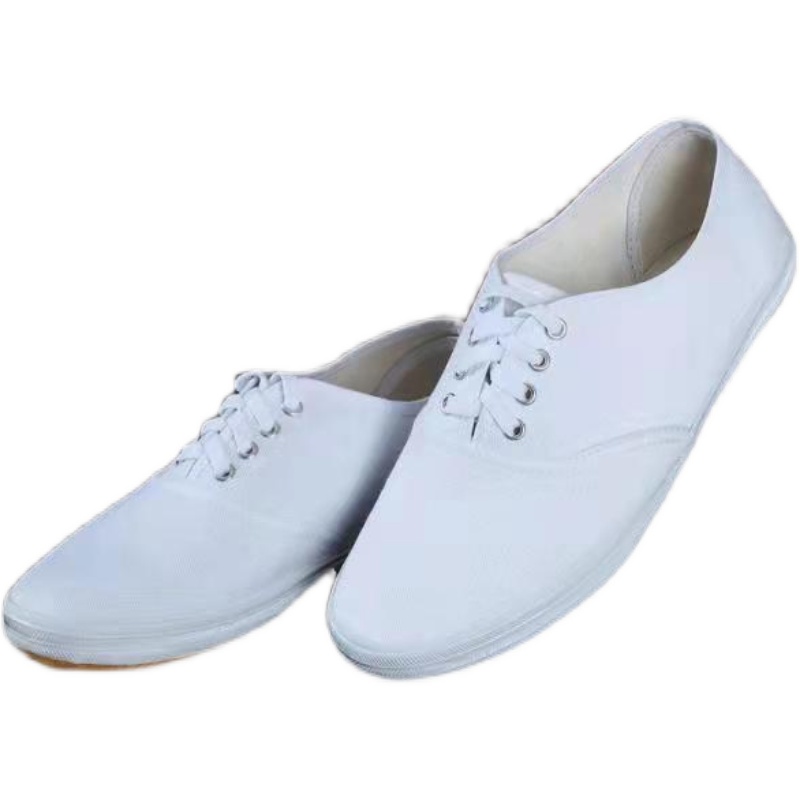 Children's practice martial arts white men's shoes, women's shoes, children's shoes, canvas shoes, white sneakers, white cloth shoes, laces