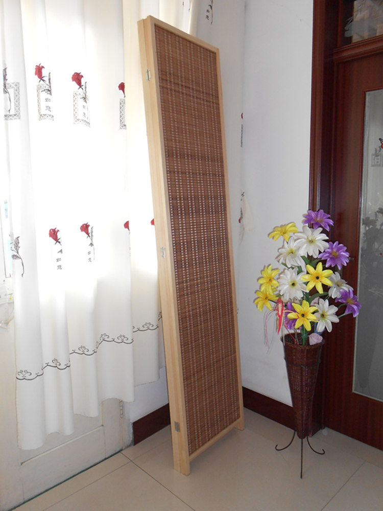 Vách ngăn phòng khách sân vườn đơn giản tre gỗ rắn gỗ Trung Quốc đẹp gấp màn hình văn phòng khách sạn gấp di động - Màn hình / Cửa sổ bức bình phong đẹp