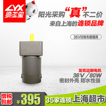 Sweeping car boutique edge brushing motor 36V 48V sweeper with metal gear seal waterproof
