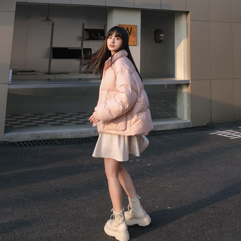 Small town Shanshan Lapland original 90 white duck down small bread short down jacket female 2022 new