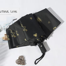 Folding automatic umbrella Female student sunny and rain dual-use sunshade Male large sun umbrella UV-proof sunshade