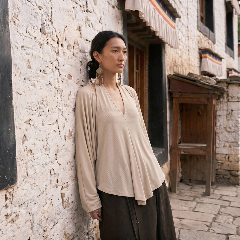 Catalpalew "Wind in the Arms" Aesthetic Aesthetic Summer Imported Lyocell High-Elastic Drapey Knit Cardigan