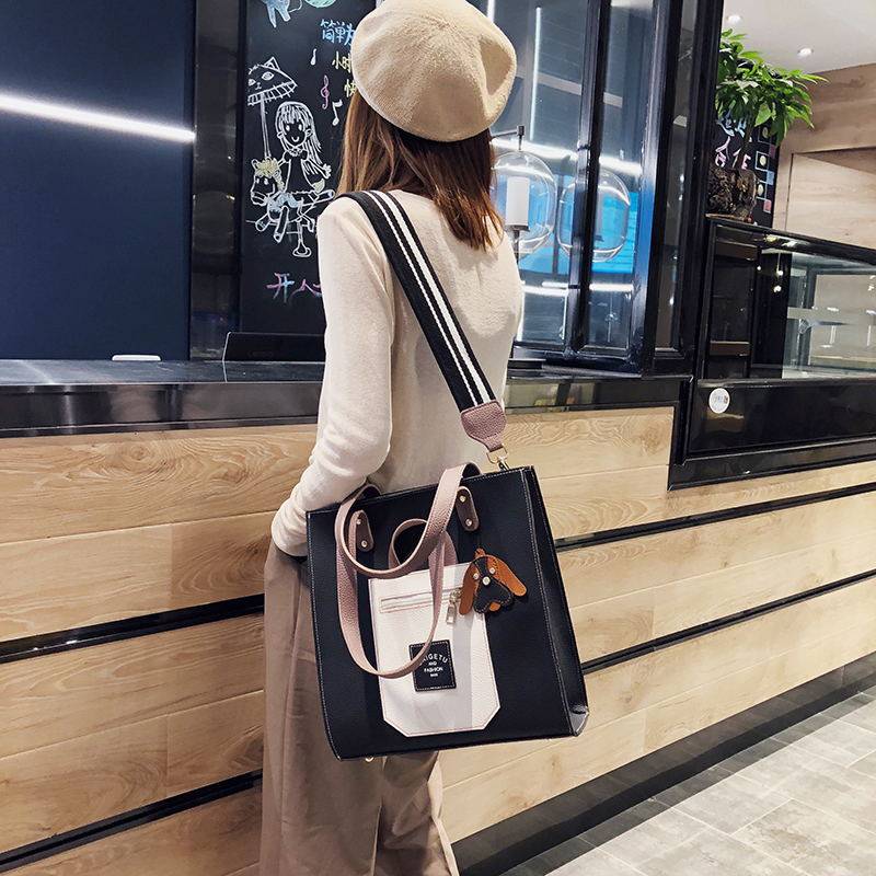 Bag Pack woman 2022 new fashion commuter college student class handbag bump color single shoulder bag large capacity special bag