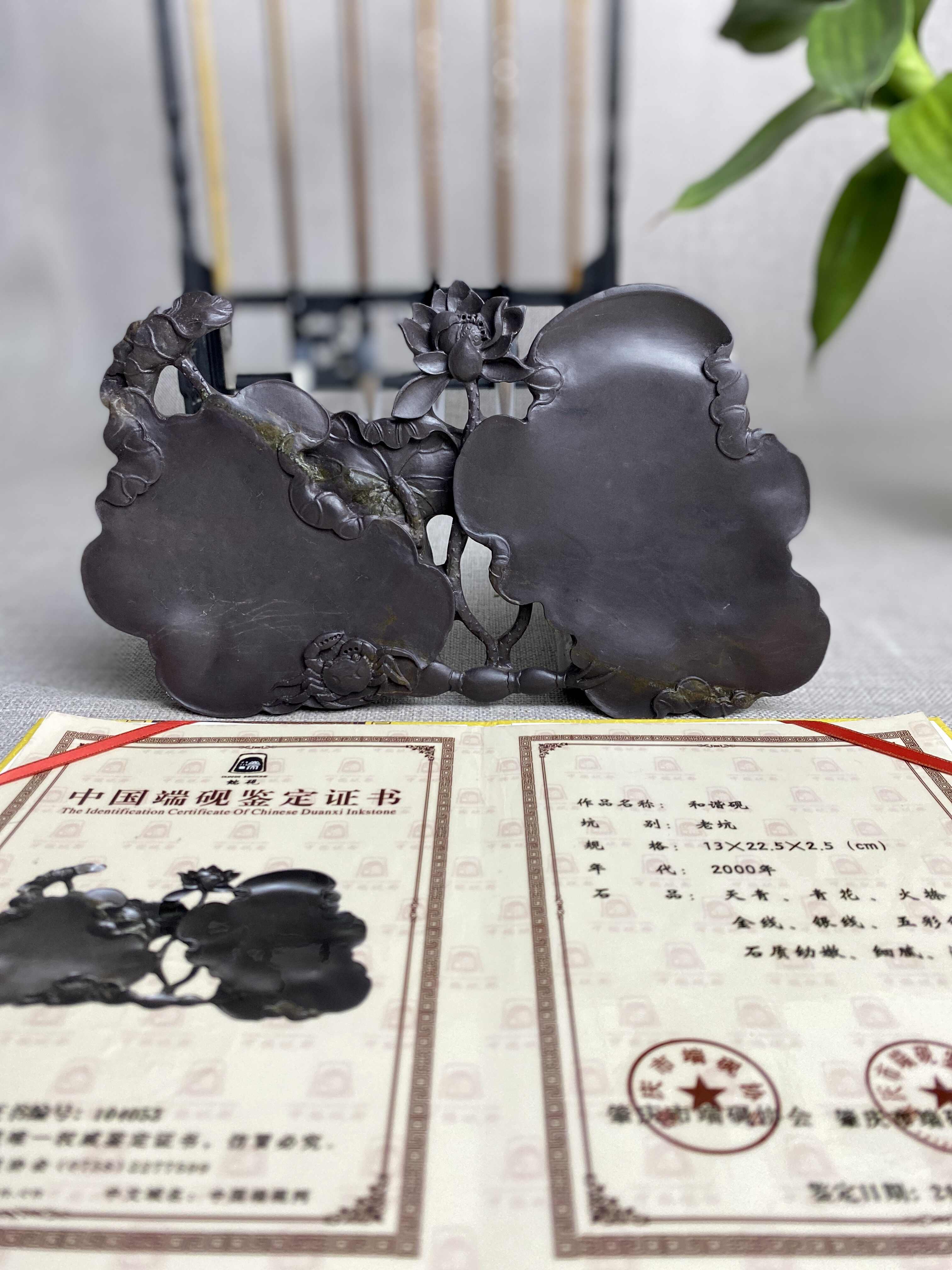 老坑水巖大西洞 ( 棉豆硯) すれる