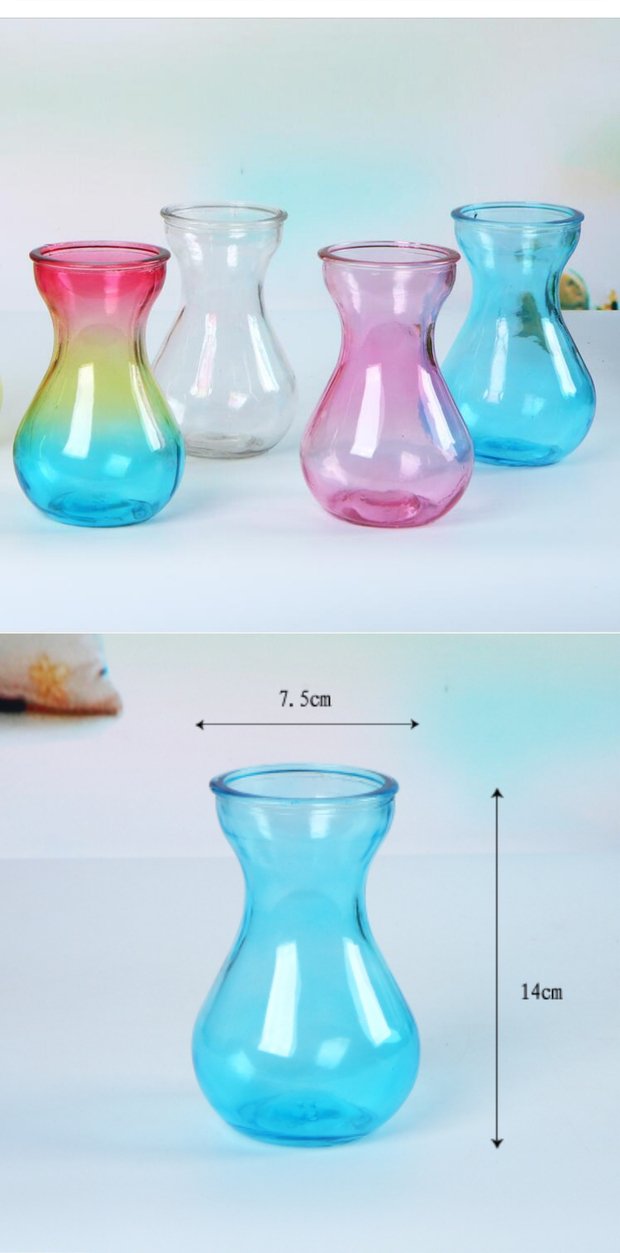 Sáng bóng thủy canh bóng thủy canh container thủy canh narcissus bình hạt bóng lục bình đặc biệt chai văn hóa nước bình - Vase / Bồn hoa & Kệ chậu nhựa dài