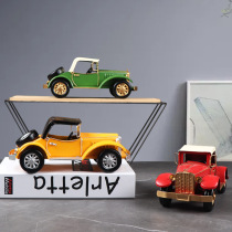 American classic car model retro iron crafts ornaments personalized home living room entrance cabinet bar decoration