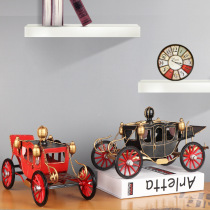 Retro European style royal carriage model simulation iron crafts ornaments girl bedroom living room decoration