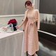 2022 autumn and winter new women's clothing French style small fragrance celebrity suit skirt pink coat suspender long skirt two-piece set