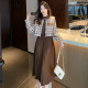 French suit autumn and winter 2022 new hot style small fragrant wind top celebrity short coat long skirt two-piece professional