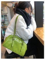My familys only fattening homemade green single shoulder axillary bag large capacity leisure commuter bag affordable bag women summer