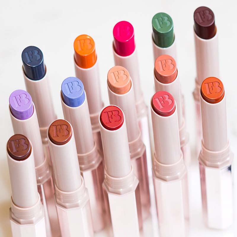 Spot Rihanna Fenty Beauty matte lipstick Freckle Fiesta spanked mouth black