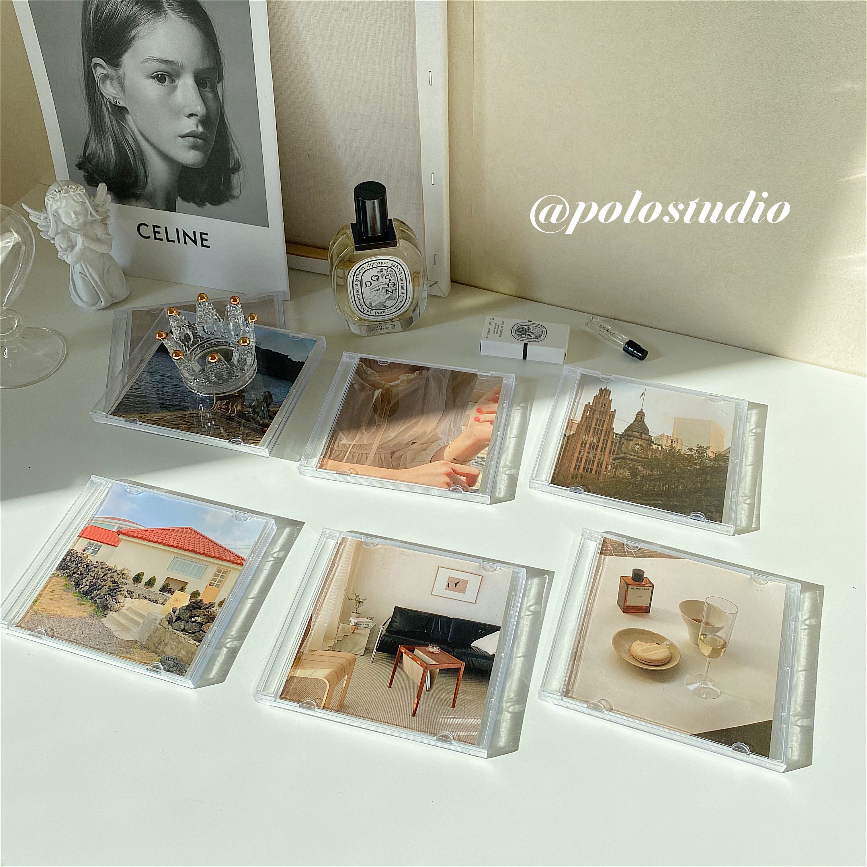 POLO Home INS Han Fan Landscape Card CD Decoration Box Simple Home Fashion Fashion Store Household Fashion Prop
