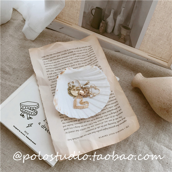 ins natural wild shell ornament necklace earnchpin decoration pendulum decorated with photo props shell nursery tray