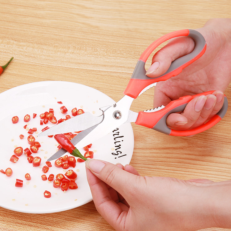 Versatile kitchen scissors Panda Scissors Stainless multipurpose scissors Chicken Bones Cut fish cut open walnut-Taobao