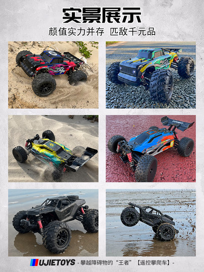 Brushless Professional Rc Remote Control Car Toy for Adults, Four-Wheel Drive, High-Speed Drifting, Off-Road Climbing, Big-Wheel Racing Car for Boys