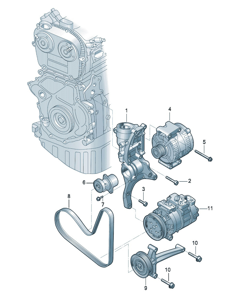 嘉际新能源 电子设备 交流发电机的连接和紧固件.多楔皮带