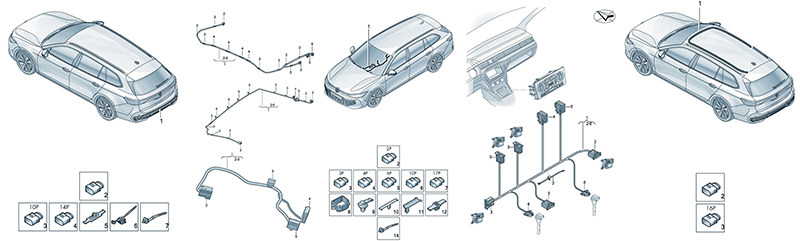 长安神骐T10新能源 电子设备 保险杠线束