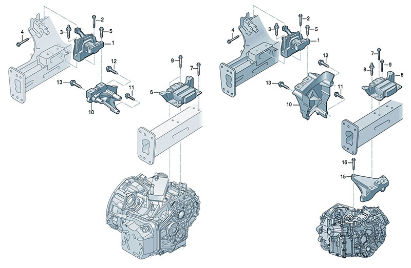 捷豹X-TYPE 发动机 发动机变速器机防震