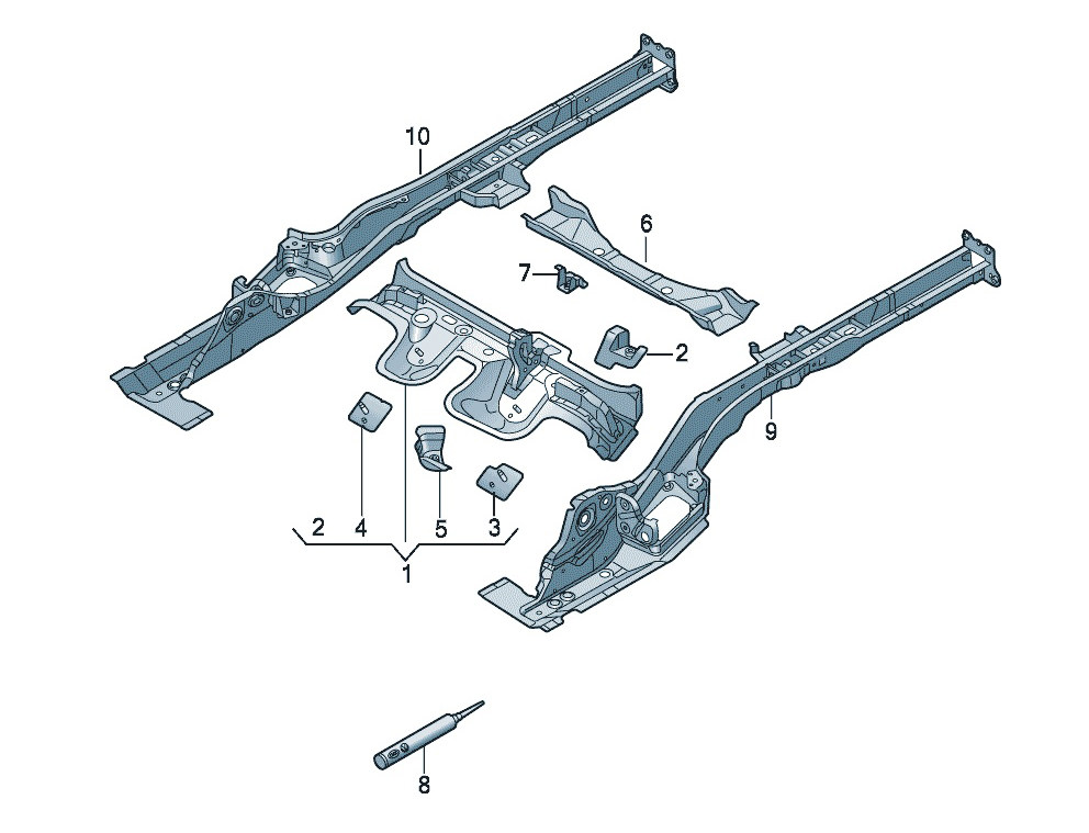 甲壳虫 车身 横梁