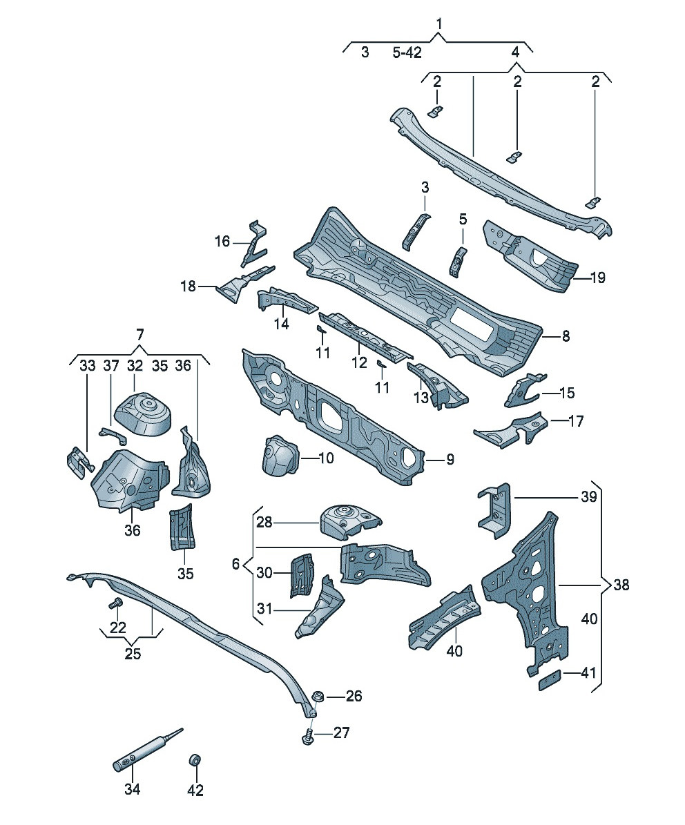 经典全顺 车身 车身前部