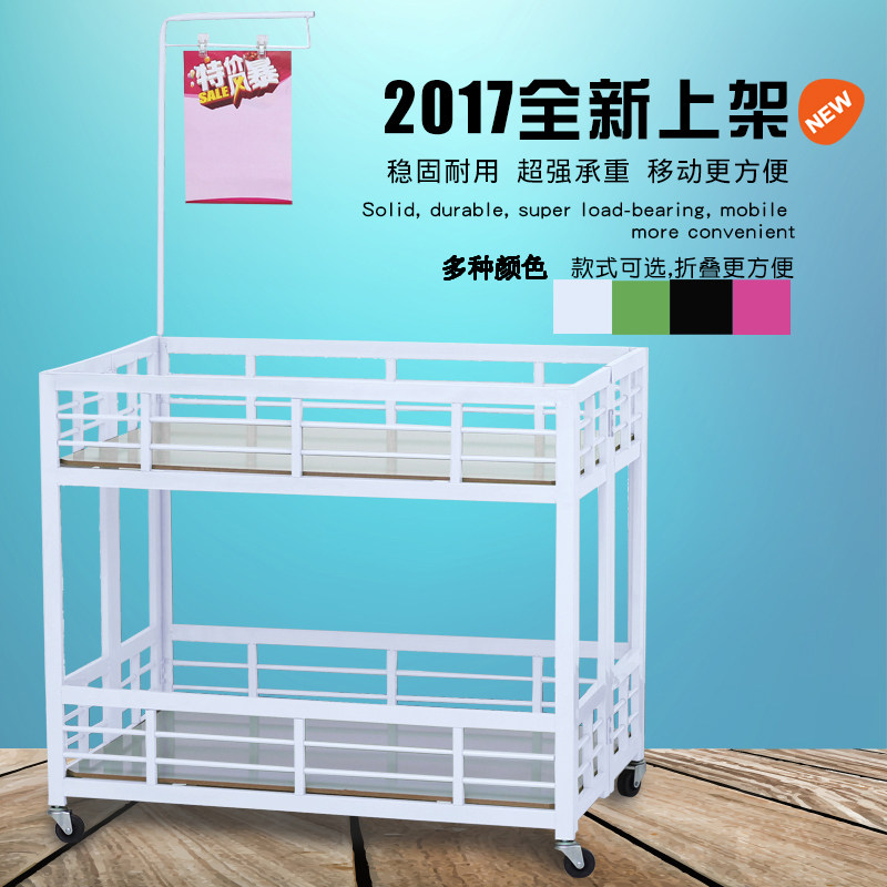 Clothing store promotional car dump truck supermarket float shelf special price car sales cabinet display rack promotional table folding shelf