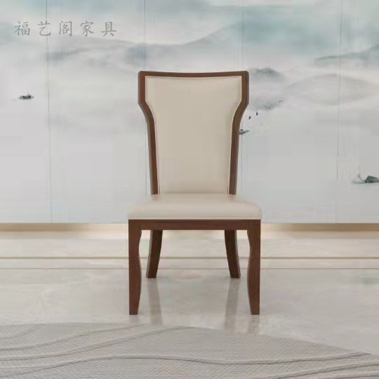Hotel New Chinese style banquet Dining Room Chair Hotel Carved Backrest Dining Chair VIP Soft Bag Chair Hotel Table And Chairs Practical