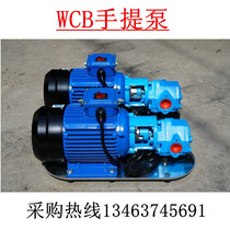 Thin oil WCB-50 30 75 gear oil pump Portable portable gear oil pump Cast iron pump whole machine stainless steel