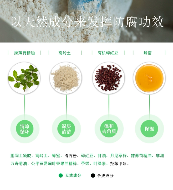 Spot Vương quốc Anh Lush Mint Làm mới mặt nạ Bùn Mới Clean Oil Control Acne Hydrating chính hãng mặt nạ trị mụn đầu đen
