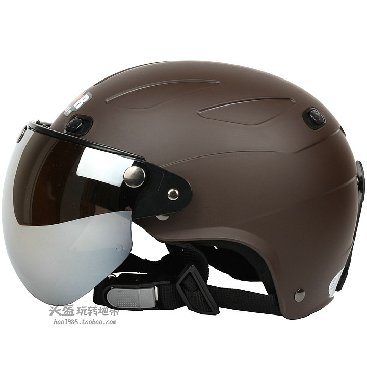 Taiwan Zheng'an frosted coffee harei electric motor vehicle safety helmet male and female safety helmet sunscreen UV 4 summer