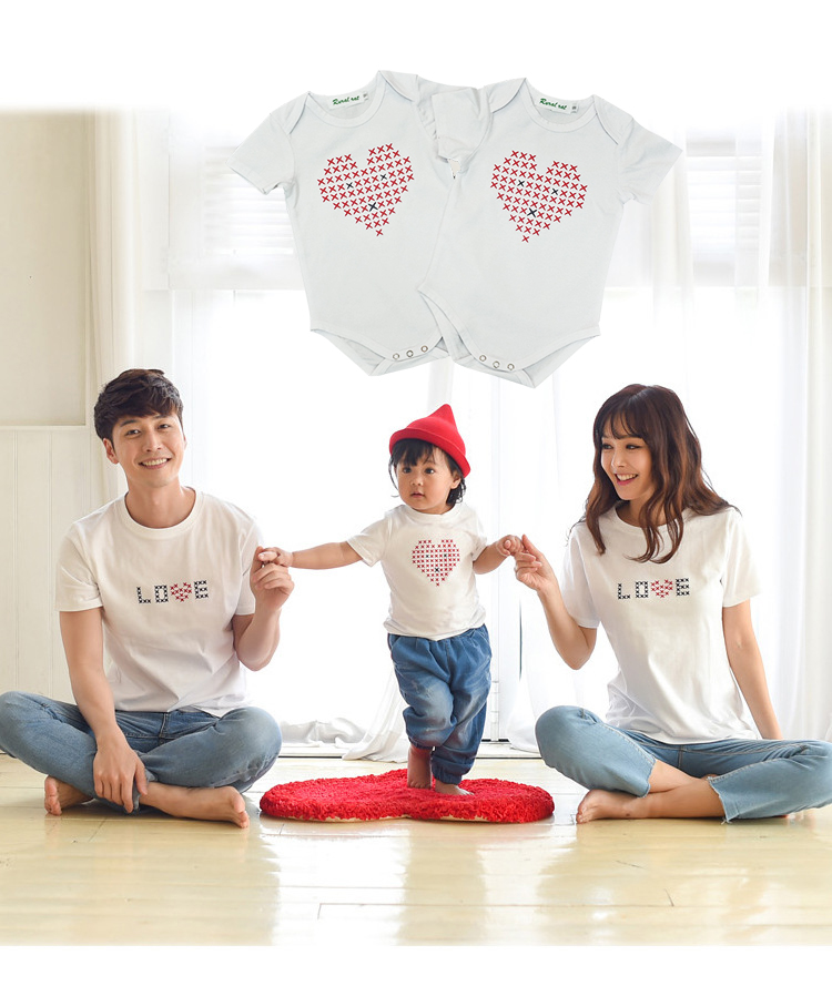2018 gia đình mới được trang bị bé cha mẹ và con nạp mùa hè romper sơ sinh một mảnh phù hợp với cha mẹ và con nạp một ba gói áo khoác liền quần hình thú