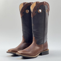 X new high boots full leather inside and outside western cowboy boots knight riding boots equestrian sports solid color high-end products