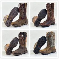 39 size 5 western cowboy boots fashionable cowboy boots sleeves embroidered slip-on leather boots one pair of each style
