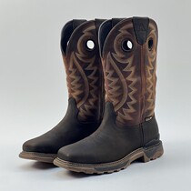 R new western cowboy boots outdoor knight boots equestrian mens boots waterproof cowhide sleeve embroidered ranch Mongolian boots