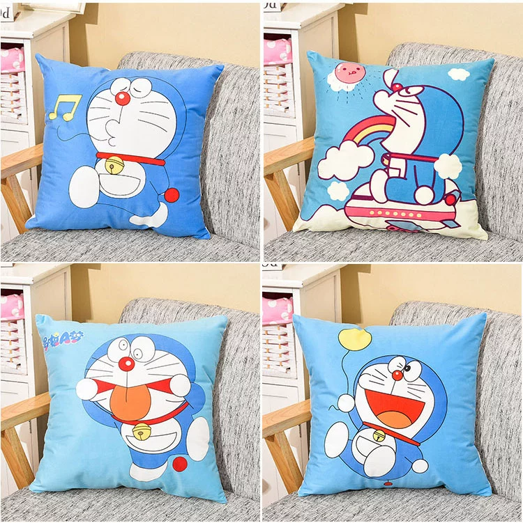 Phim hoạt hình dễ thương cô gái robot mèo leng keng mèo thêm một giấc mơ béo xanh ôm gối nhà sofa gối