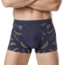 Quần lót nam modal cotton tóm tắt bốn góc đồ lót màu rắn Quần lót nam modal quần short thanh thiếu niên quần lót chữ c Võ sĩ quyền Anh