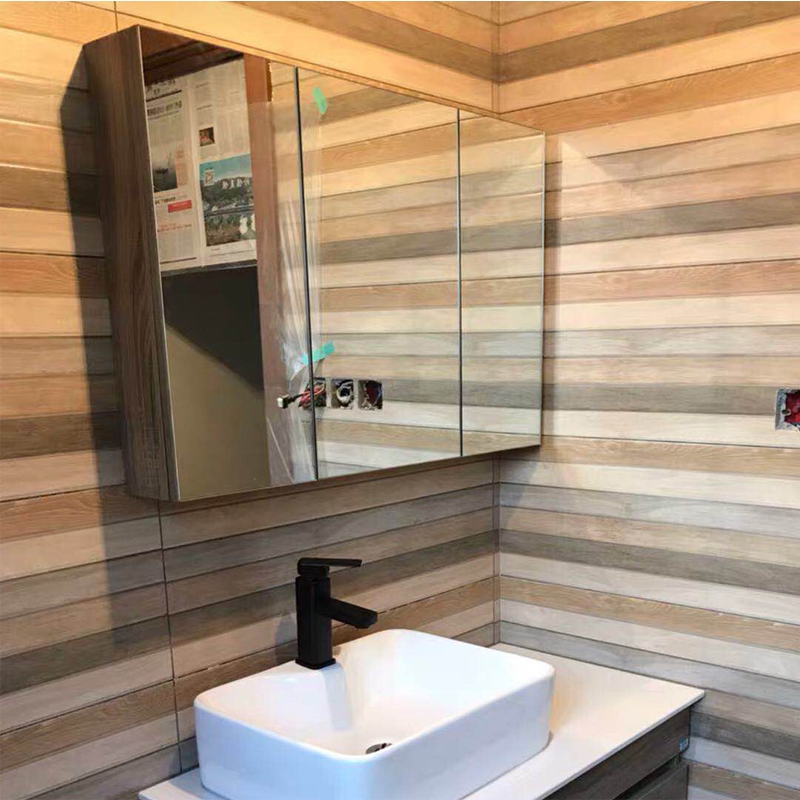 Clearance at a loss, sold out, no supplement, bathroom solid wood mirror cabinet, wall-mounted storage mirror, mirror box, special foreign trade inventory