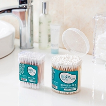 Portable kapok swab ear ear cotton baby baby home disposable cleaning disinfection cotton swab box double head