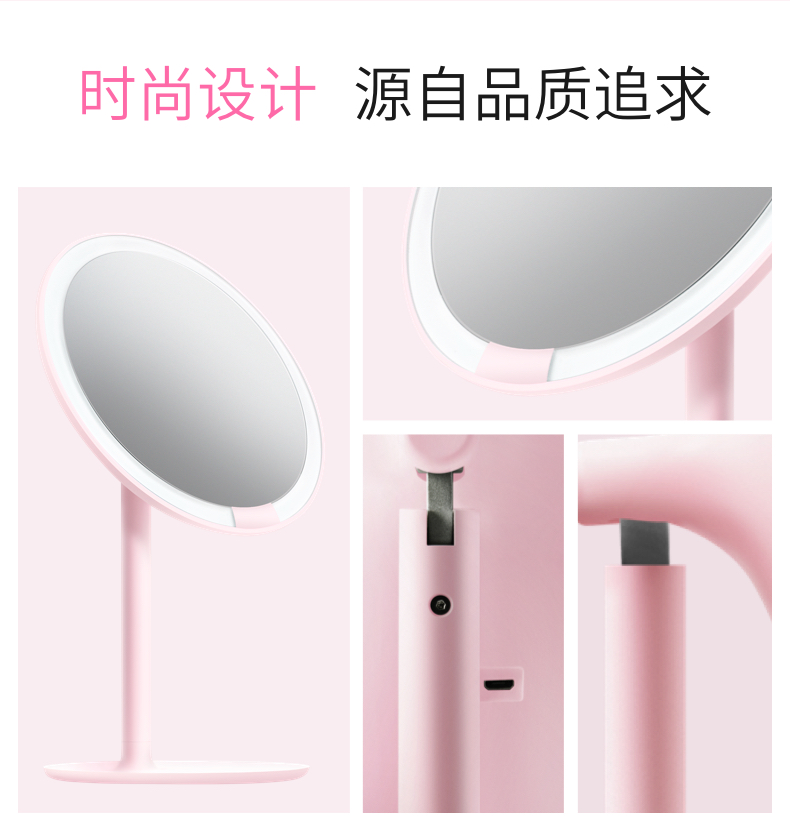 Ouyang Nana với cùng một đoạn Demi home Spot Amiro gương trang điểm mini led với đèn làm đẹp gương - Gương gương soi treo tường