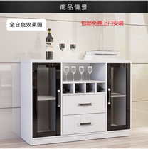 Meal cabinet modern simple wall bowl cabinet Light luxury locker microwave oven cabinet