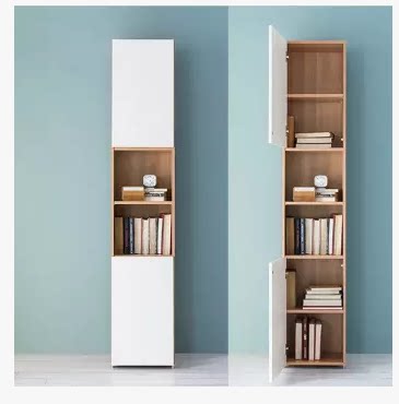Minimalist modern bookcase shelves bookcase Home Students Multilayer Various Subcabinets Floor Lockers Wall Corner Clips Sewing Cabinet-Taobao
