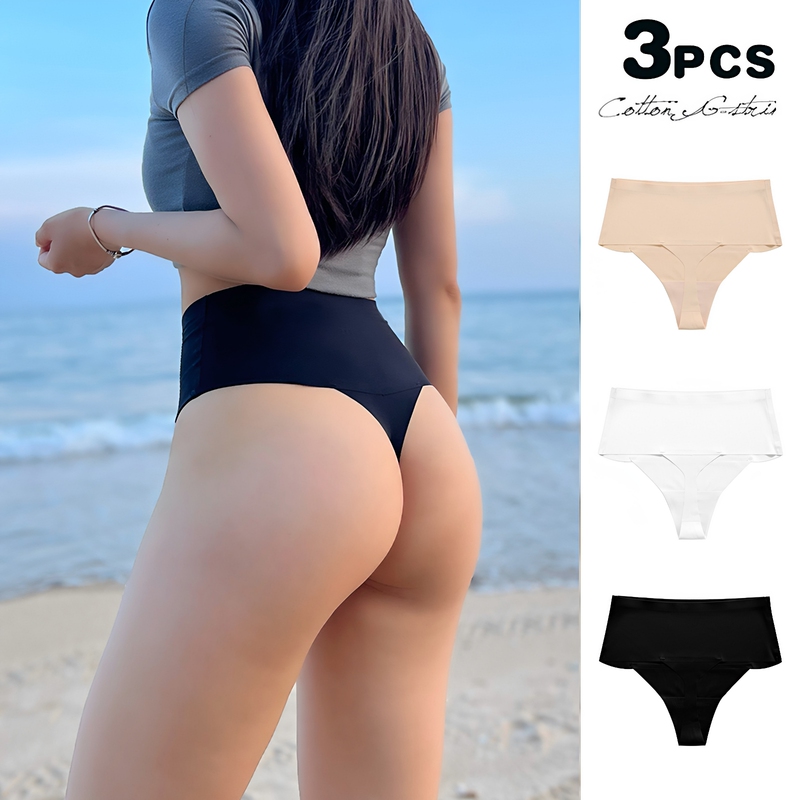 Seamless Yoga Thong for Women, Plus Size, High Waist, Tummy Control, Sports Fitness, Invisible, European and American Style, Sexy T-Pants Seamless Yoga Thong for Women, Plus Size, High Waist, Tummy Control, Sports Fitness, Invisible, European and American Style, Sexy T-Pants